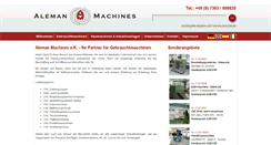 Desktop Screenshot of aleman-machines.com