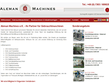 Tablet Screenshot of aleman-machines.com
